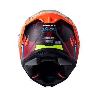 CASCO SHAFT SH-598GTR MANTIS MATE NEGRO NARANJA NEON NARANJA