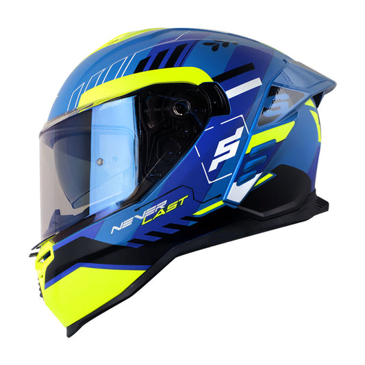 CASCO SHAFT SH-598GTR TRACER MATE AZUL AMARILLO IRIDIUM