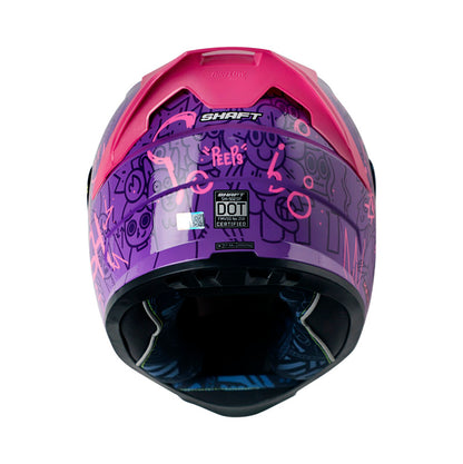 CASCO SHAFT SH-502SP PEEPS MORADO FUCSIA VISOR IRIDIUM