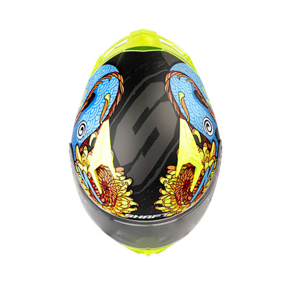 CASCO SHAFT SH-526SP DRAKON MATE NEGRO AMARILLO NEON