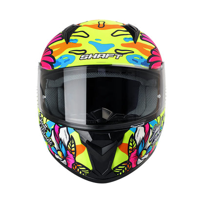 CASCO SHAFT SH-581EVO COLIBRI MATE AMARILLO NEON AZUL