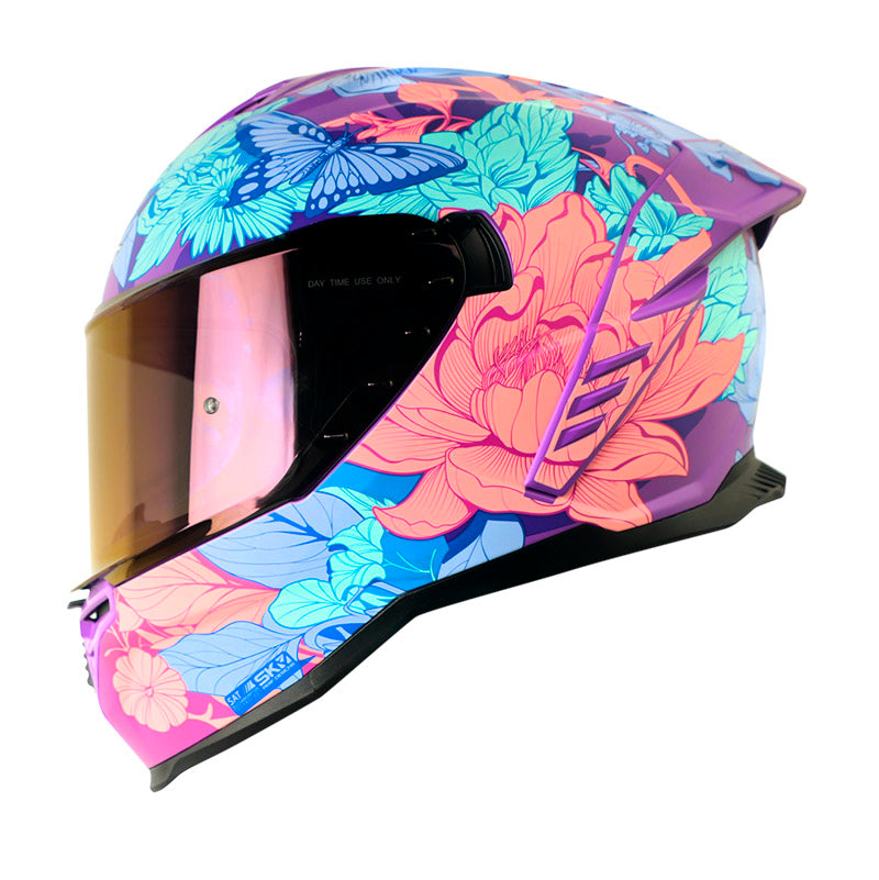 CASCO SHAFT SH-598GTR GYVERNY MORADO FUCSIA VISOR MORADO