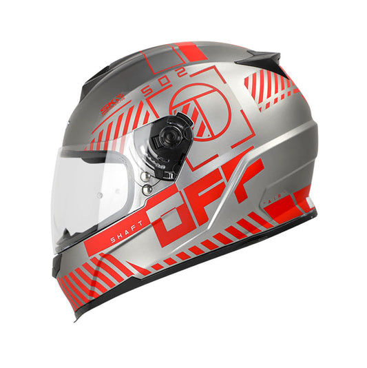 CASCO SHAFT SH-502 CROSSLINE MATE NEGRO ROJO