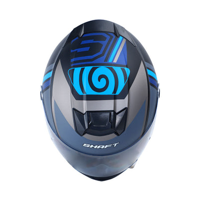 CASCO SHAFT SH-502 POLOYI MATE NEGRO AZUL