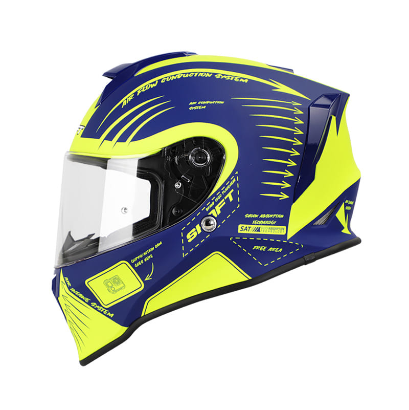 CASCO SHAFT SH-551 INSTRUCTIONS AZUL NAVY AMARILLO NEON