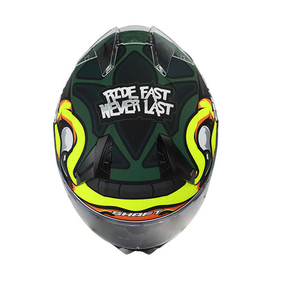 CASCO SHAFT SH-560 FLASH MATE VERDE NEON AMARILLO NEON