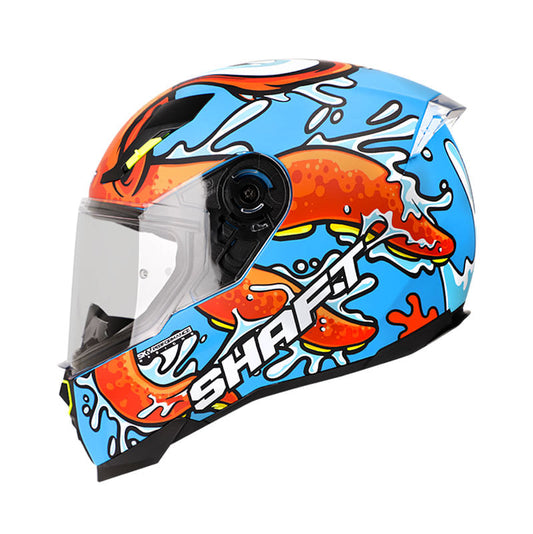 CASCO SHAFT SH-562 OCTOFUN MATE AZUL NARANJA NEON