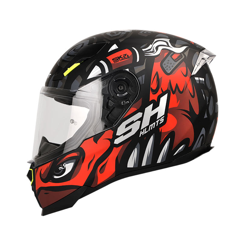 CASCO SHAFT SH-562 SPEED MATE NEGRO ROJO