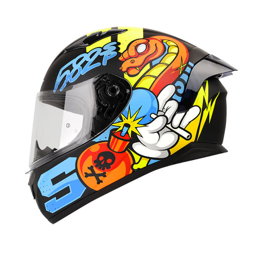 CASCO SHAFT SH-582SP BROKEN MIND MATE NEGRO AMARILLO NEON