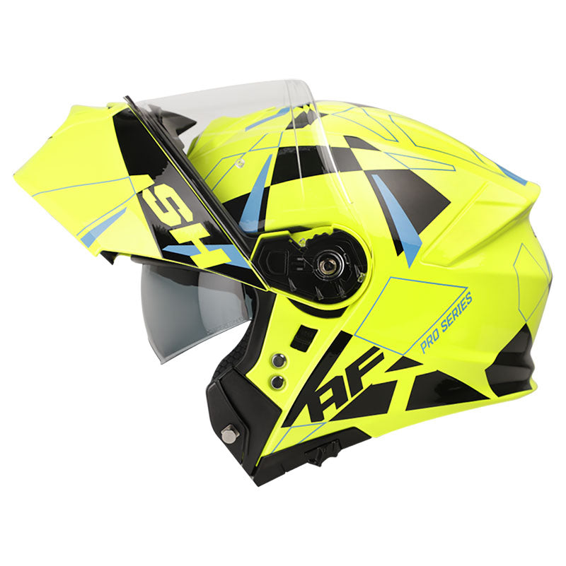 CASCO SHAFT SH-4000DV PRO MULTIVERSE AMARILLO NEON AZUL