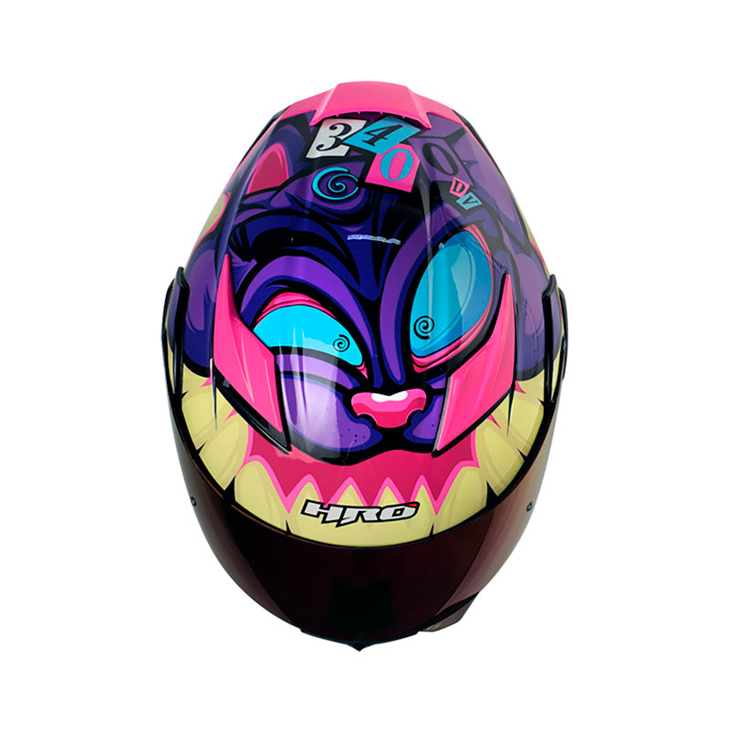 CASCO HRO HRO-3400DV EVO BAD BUNNY MATE MORADO FUCSIA