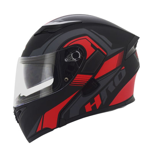 CASCO HRO HRO-3400DV LUMEN MATE NEGRO ROJO