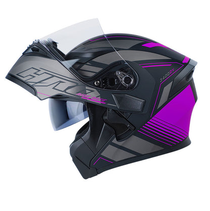 CASCO HRO HRO-3400DV PRESUM MATE NEGRO MORADO NEON