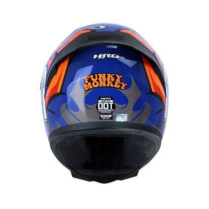 CASCO HRO HRO-511 FUNKY MONK AZUL NARANJA NEON