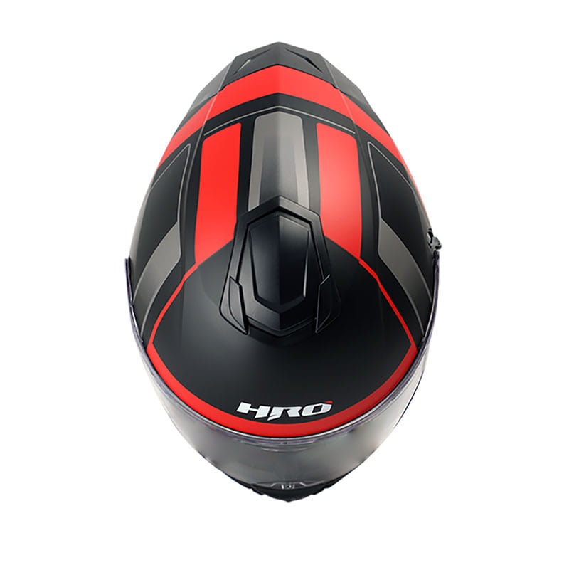 CASCO HRO HRO-518DV DUNE MATE NEGRO ROJO