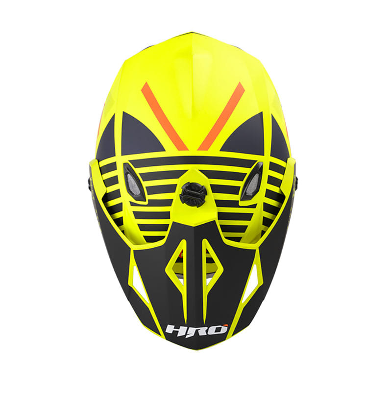 CASCO HRO HRO-MX330DV BARS MATE AMARILLO NEON AZUL NAVY