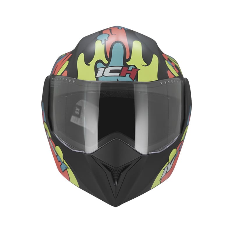 CASCO ICH ICH-3110S FUN MATE NEGRO AMARILLO NEON