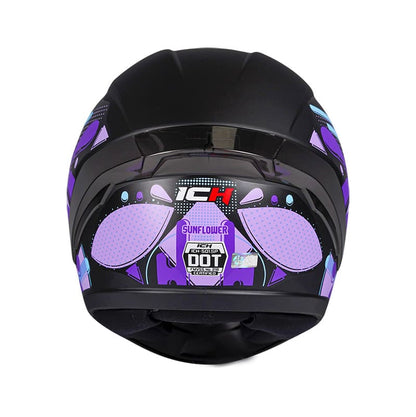 CASCO ICH ICH-501SP SUNFLOWER MATE NEGRO MORADO NEON