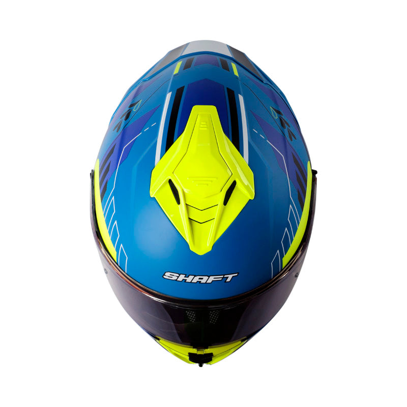 CASCO SHAFT SH-598GTR TRACER MATE AZUL AMARILLO IRIDIUM