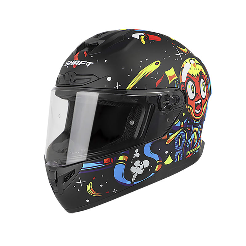 CASCO SHAFT SH-542GT RHESUS MATE NEGRO AZUL