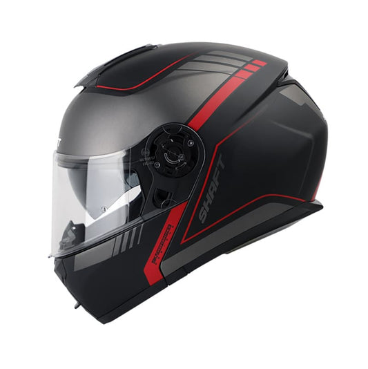 CASCO SHAFT SH-3910DV FORZA MATE NEGRO ROJO