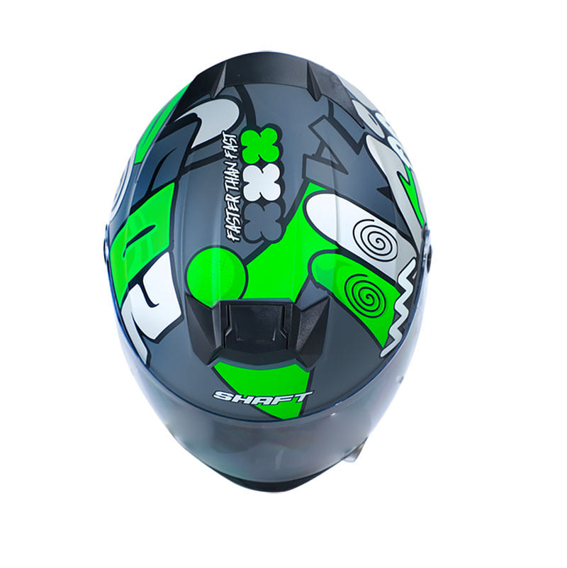 CASCO SHAFT SH-502 LAZY MATE GRIS VERDE NEON