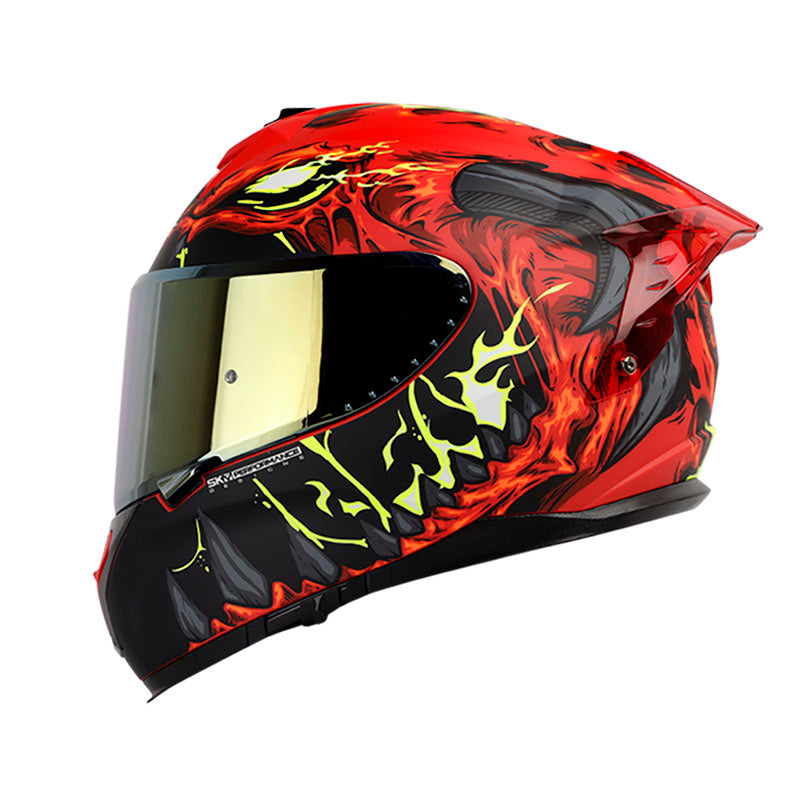 CASCO SHAFT SHPRO-610EVO DRAGON FIRE MATE ROJO AMARILLO