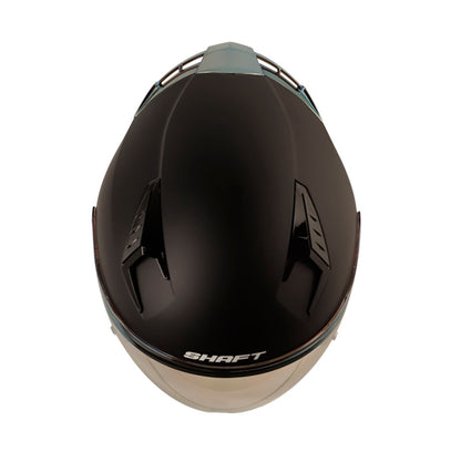 CASCO SHAFT SH-226GT SOLID MATE NEGRO NEGRO7 VISOR AZUL