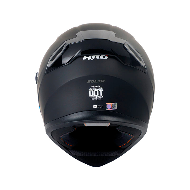 CASCO HRO HRO-514DV SOLID MATE NEGRO NEGRO IRIDIUM PLATA