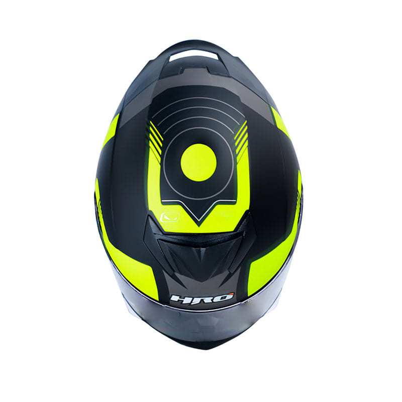 CASCO HRO HRO-511 HAVOC MATE NEGRO AMARILLO NEON