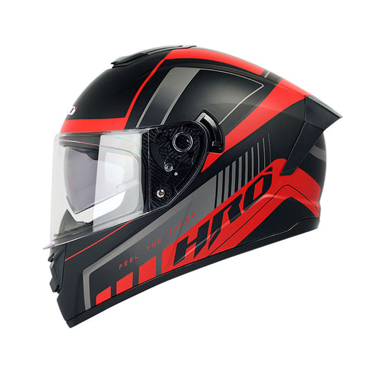 CASCO HRO HRO-518DV DUNE MATE NEGRO ROJO