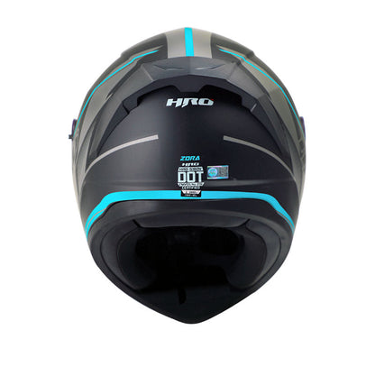 CASCO HRO HRO-518DV ZORA MATE NEGRO AZUL