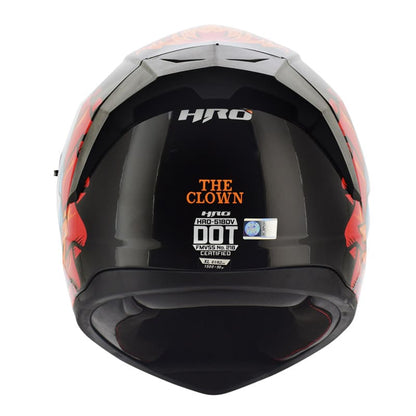 CASCO HRO HRO-518DV THE CLOWN NEGRO NARANJA NEON