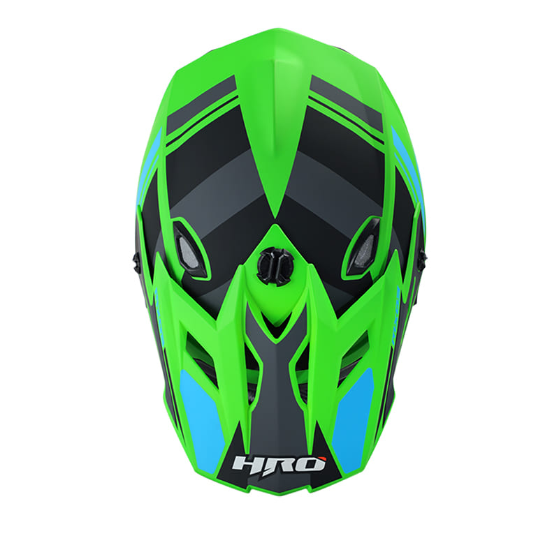 CASCO HRO HRO-MX03 RUN MATE VERDE NEON AZUL