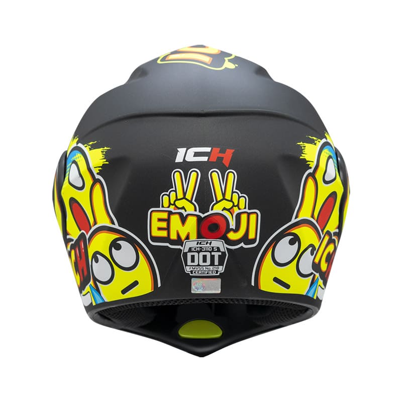 CASCO ICH ICH-3110S EMOJI MATE NEGRO COLORFULL