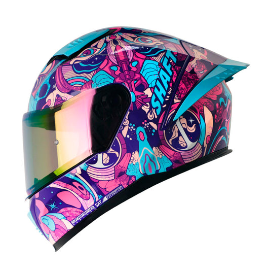 CASCO SHAFT SH-590SR ARS NOTORIA MORADO FUCSIA VISOR IRIDIUM