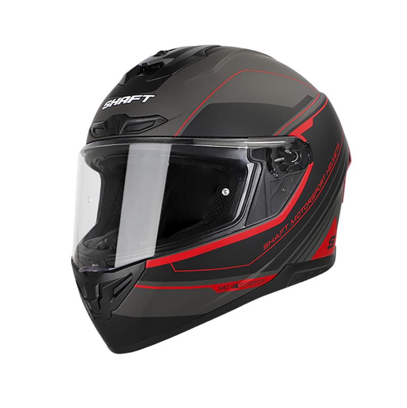 CASCO SHAFT SH-542GT APPEAR MATE NEGRO ROJO