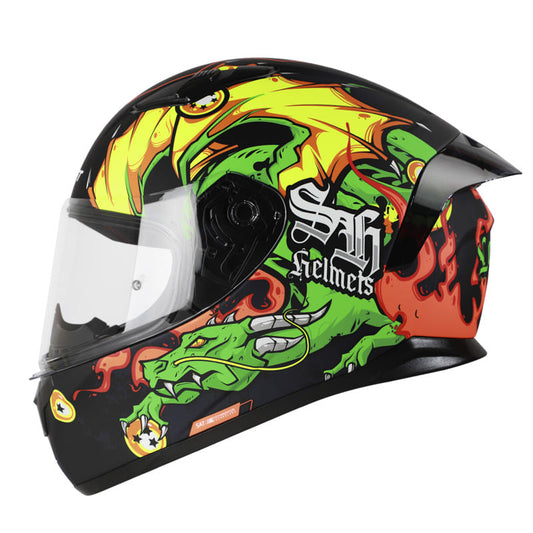 CASCO SHAFT SH-582SP LEVIATAN MATE NEGRO VERDE NEON