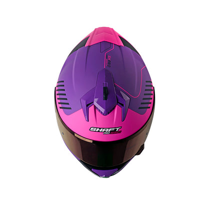 CASCO SHAFT SH-610EVO MIX MATE MORADO FUCSIA VISOR MORADO