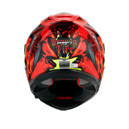 CASCO SHAFT SHPRO-610EVO DRAGON FIRE MATE ROJO AMARILLO