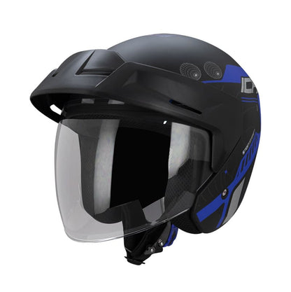 CASCO ICH ICH-101 STELARS MATE NEGRO AZUL