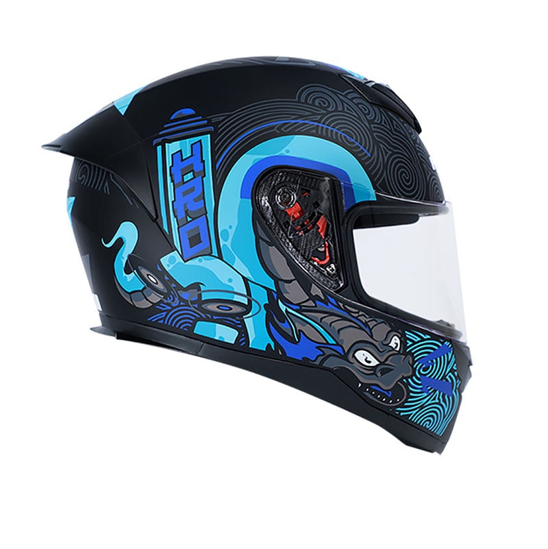 CASCO HRO HRO-511 ORIENTAL MATE NEGRO AZUL