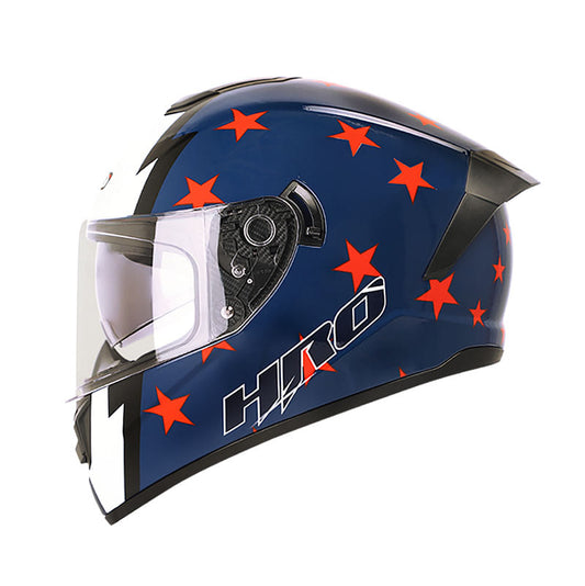 CASCO HRO HRO-518DV PATRIOT AZUL NAVY BLANCO