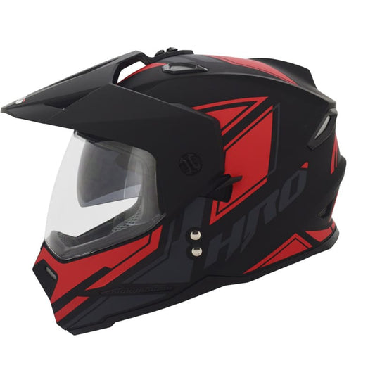 CASCO HRO HRO-MX330DV TRAP MATE NEGRO ROJO