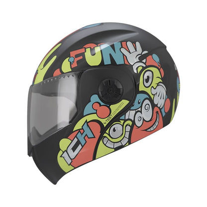 CASCO ICH ICH-3110S FUN MATE NEGRO AMARILLO NEON