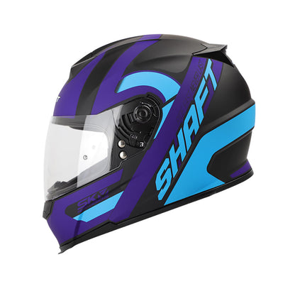 CASCO SHAFT SH-502 BASSIK MATE NEGRO AZUL