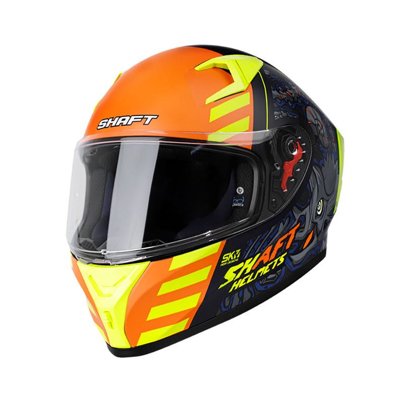 CASCO SHAFT SH-526SP FOSSIL EVO MATE NEGRO AMARILLO NEON