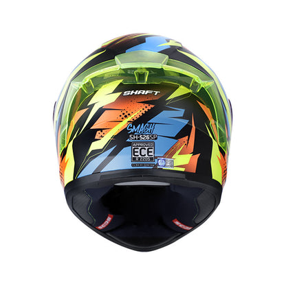 CASCO SHAFT SH-526SP SMASH MATE NEGRO AZUL AM