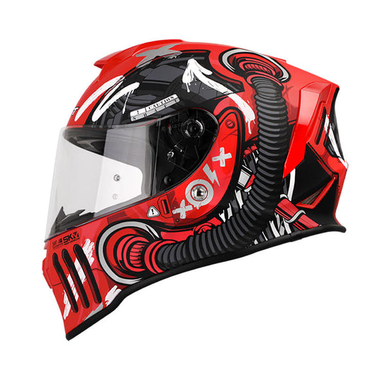 CASCO SHAFT SH-551 DEUS EX MACHINA MATE ROJO GR