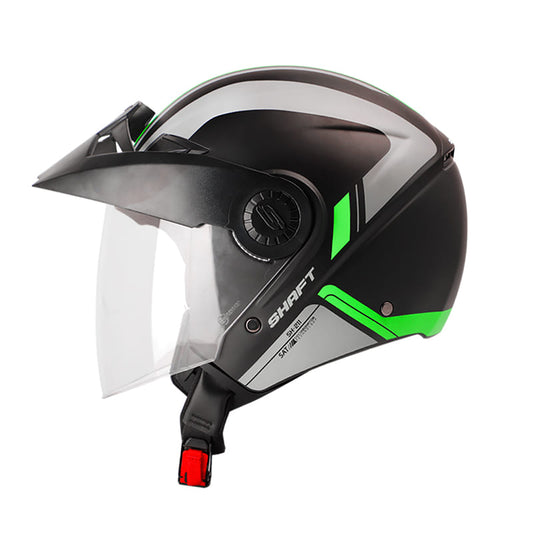 CASCO SHAFT SH-211 CLOSED MATE NEGRO VERDE NEON